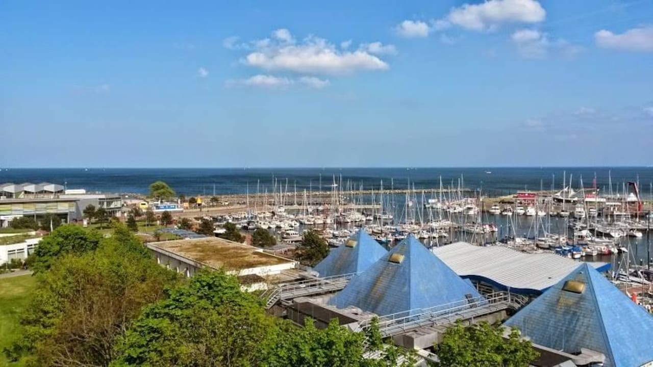 Blick vom Balkon Damp Ostsee Resort & Ferienpark