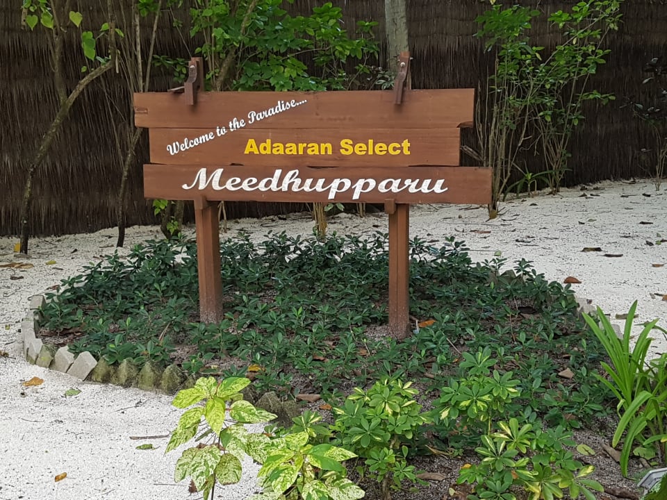 Ortsschild Adaaran Select Meedhupparu Island Resort - Premium All Inclusive