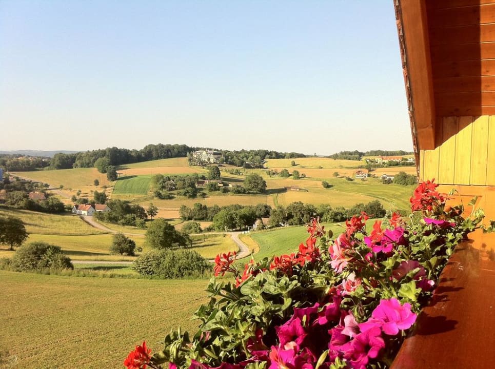 Aussicht vom Balkon Hotel Maria Theresien Hof Loipersdorf