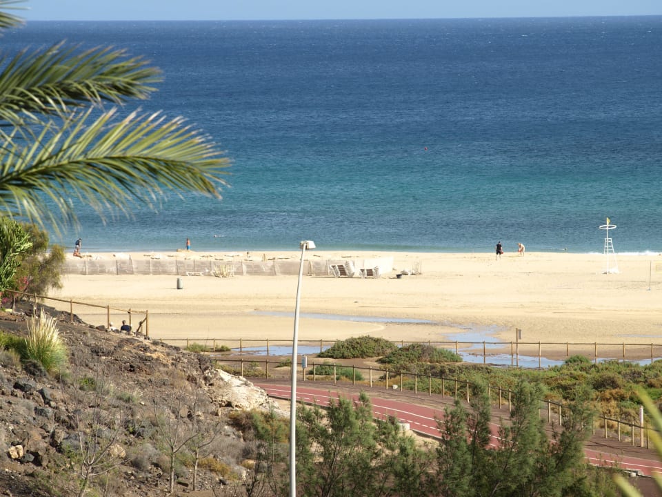 Strandblick allerdings mit Tele Occidental Jandía Royal Level - Adults only