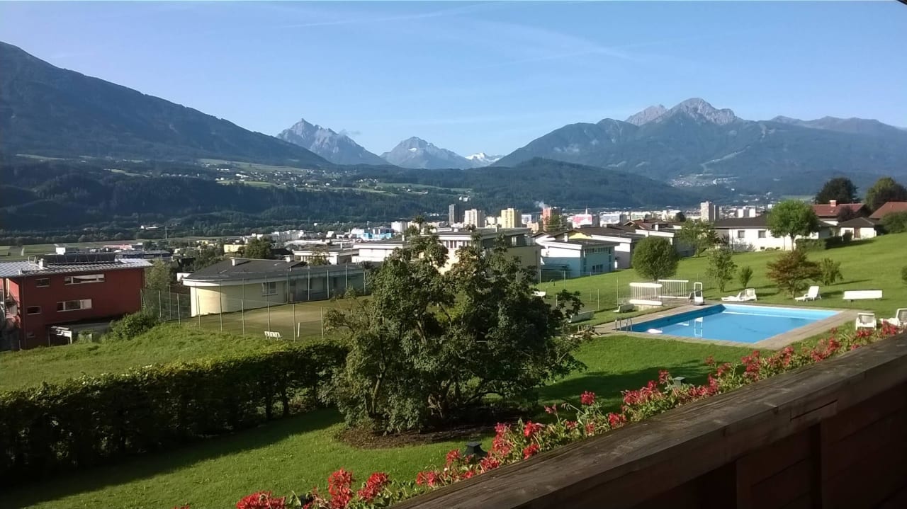 Unser Ausblick vom Balkon Hotel Huberhof