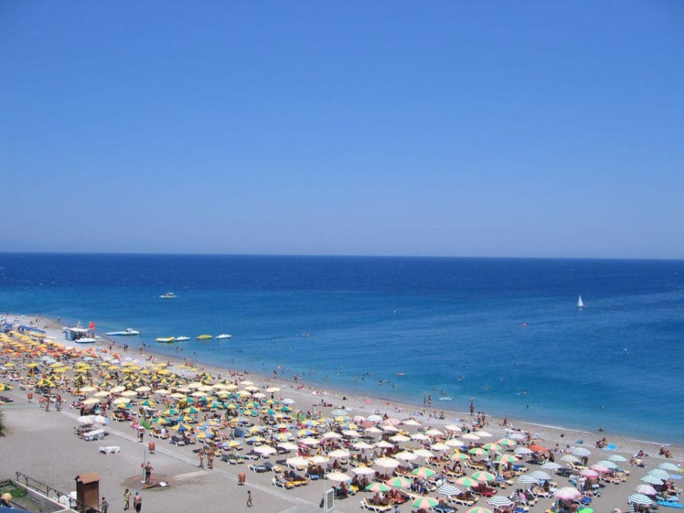 Blick aus dem Zimmer Ostseite Ibiscus Hotel Rhodos