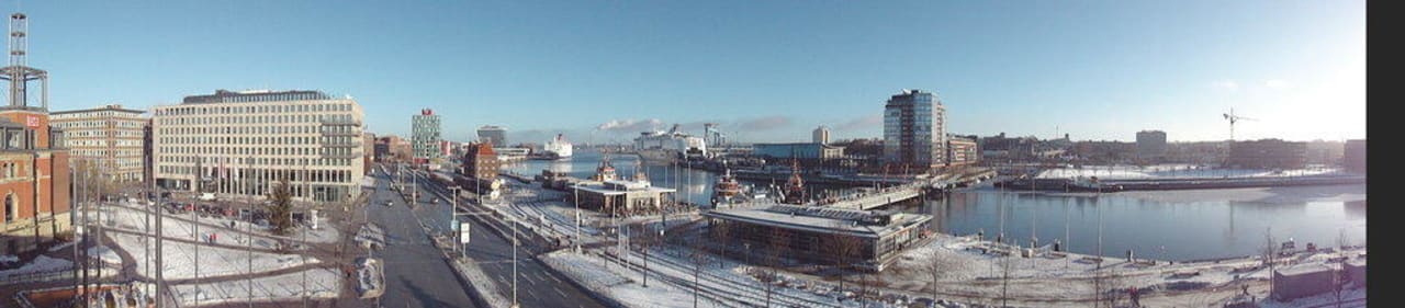 Panorama vom Hoteldach/Parkdeck IntercityHotel Kiel