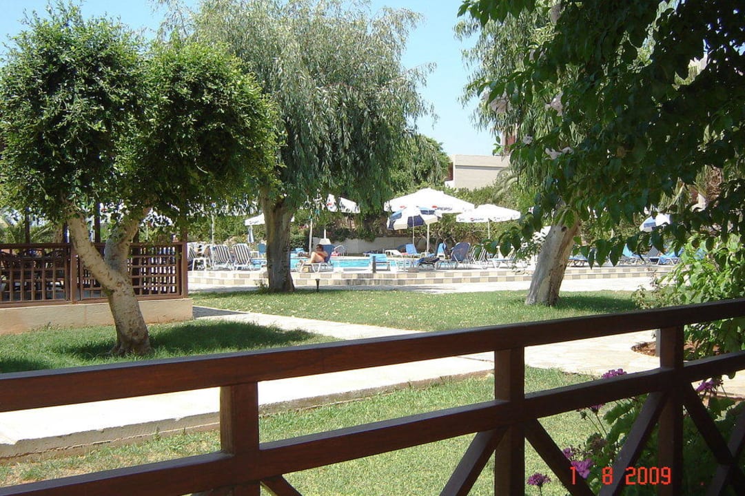 Blick auf den Süßwasserpool allsun Hotel Malia Beach