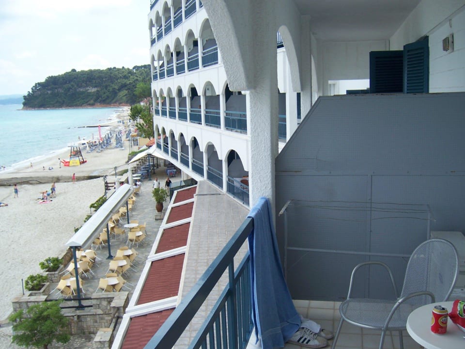Blick vom Balkon Ammon Zeus Luxury Beach Hotel