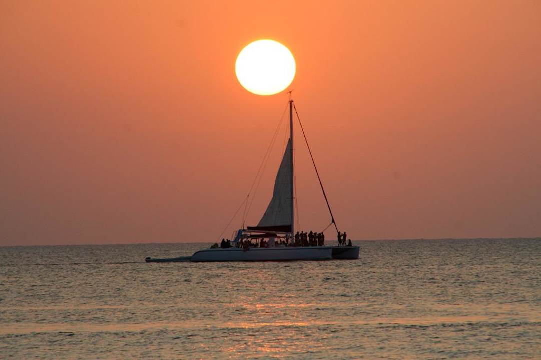 Sonnenuntergang vom Hotelstrand Hotel Grand Pineapple Beach Negril