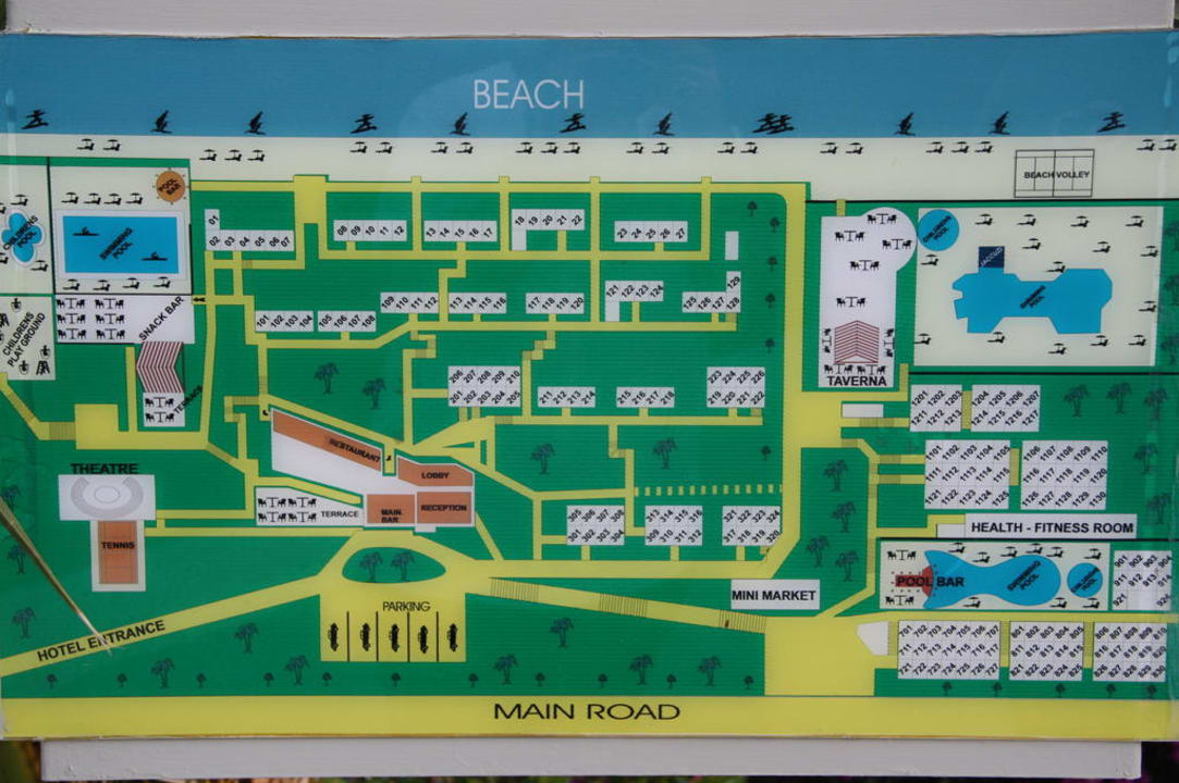 Lageplan Dimitra Beach Hotel & Suites