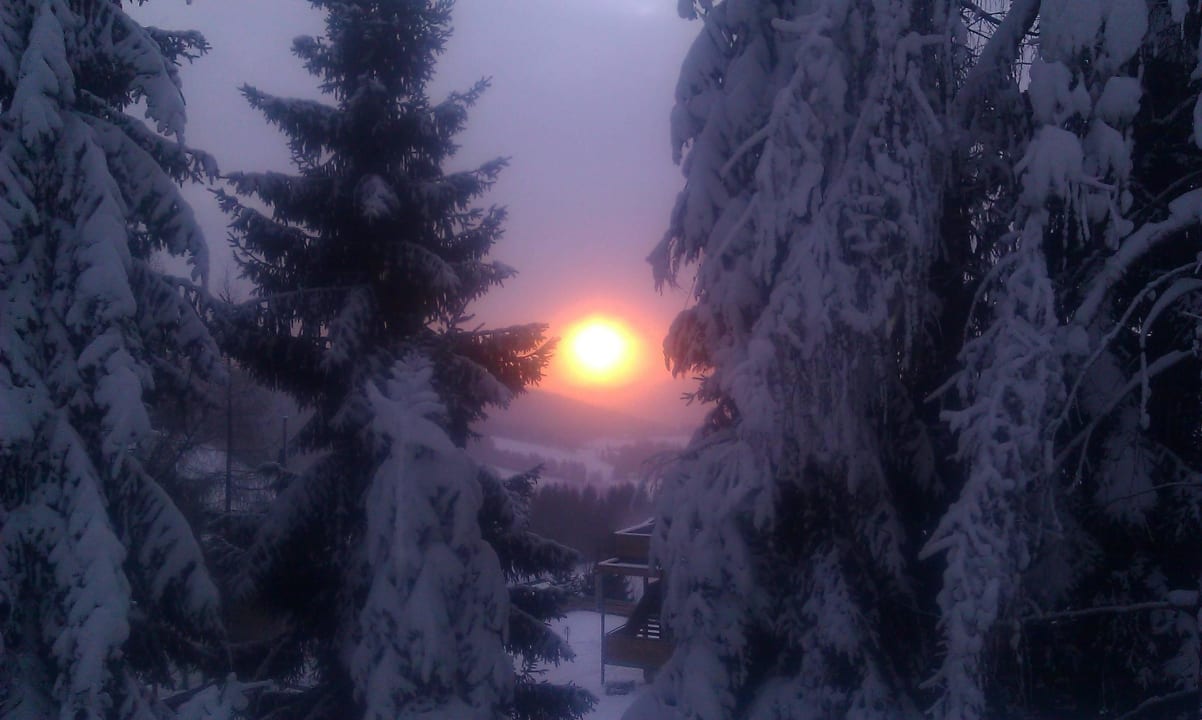Sonnenuntergant im Jogllans Familienhotel Berger