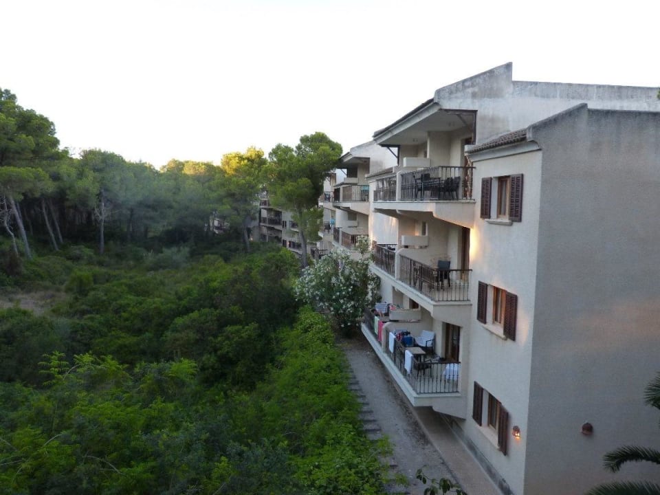 Rückansicht mit Zimmern Es Bauló Petit Hotel