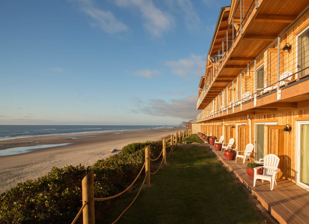 Pelican Shores Inn Building and Beach Pelican Shores Inn