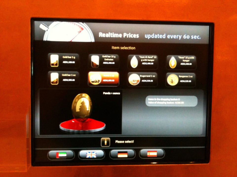 Gold to go Emirates Palace Mandarin Oriental