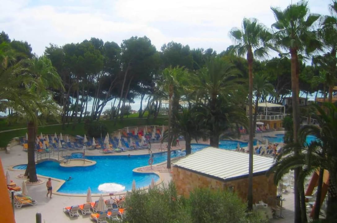 Sea in the distance and pool in the foreground Iberostar Waves Playa de Muro