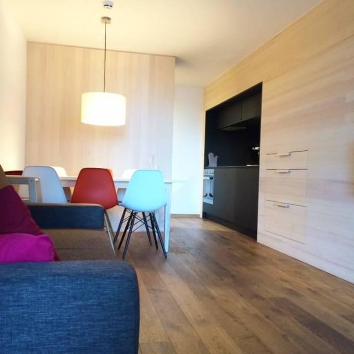 Wohnbereich alpen select apartments Kleinwalsertal