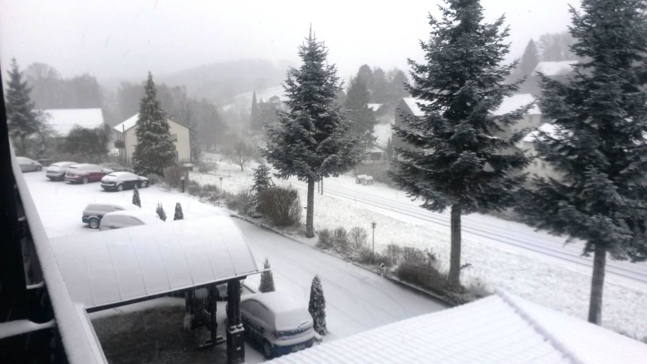 Blick vom Balkon  Hotel Berghof