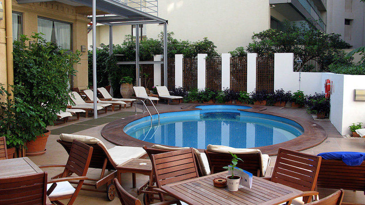 Pool des Hotels Ibiskus Ibiscus Hotel Rhodos