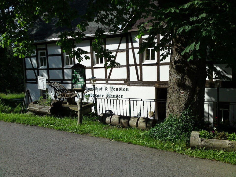 Ansicht von der Straße Berggasthof & Pension Riesenberger Häuser