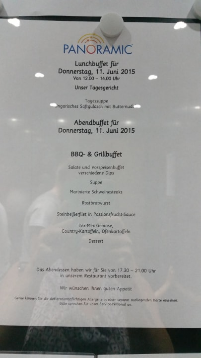 Speisekarte Panoramic - Ihr Apartmenthotel im Harz