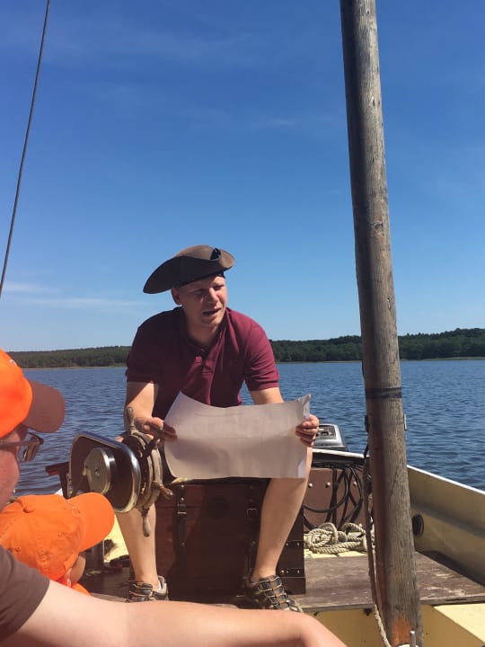 Fahrt mit dem Piratenkutter Familotel Borchard's Rookhus am See