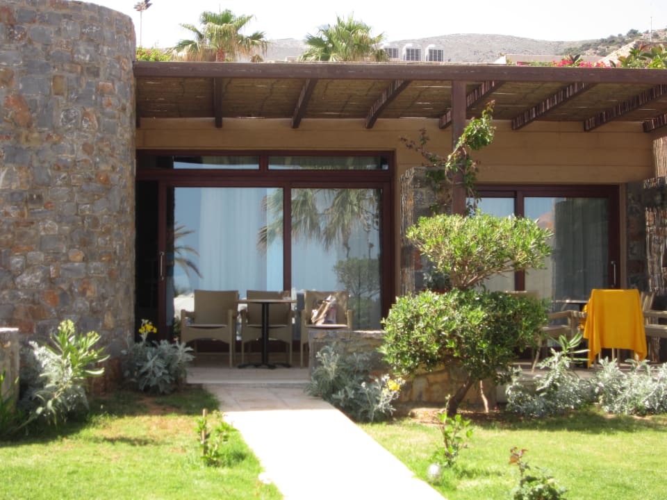 Terrasse unseres Bunglows - 706 Ikaros Beach Luxury Resort & Spa - Adults Only