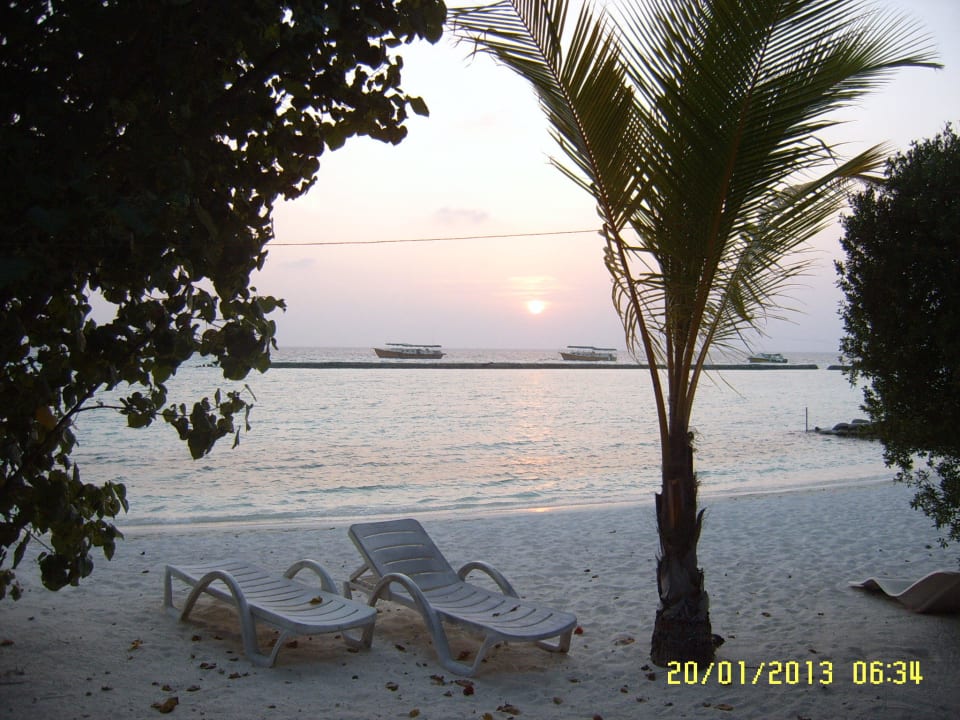Blick aus Bungalow 26 Summer Island Maldives
