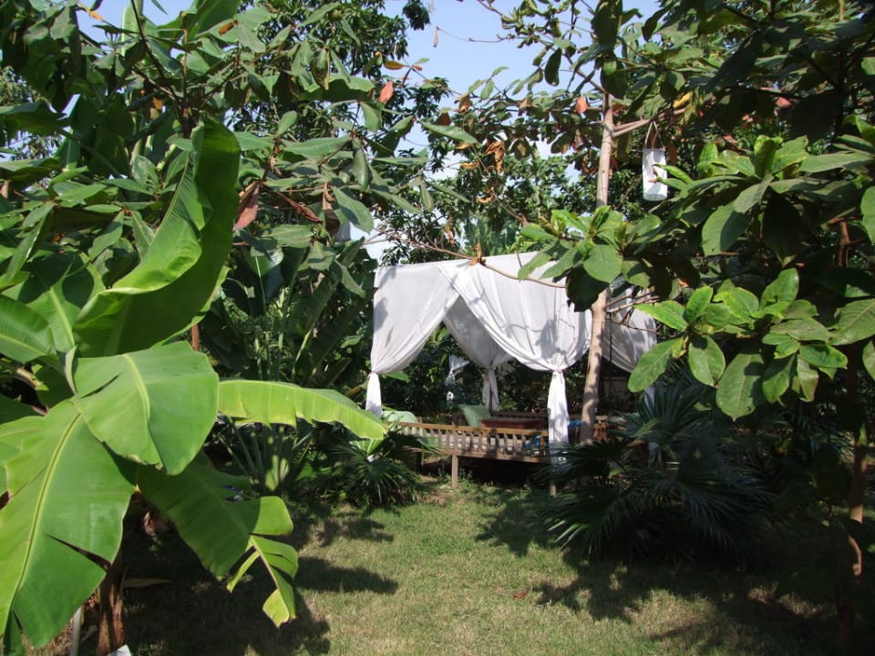 Himmelbett im Garten Hotel The Kabiki