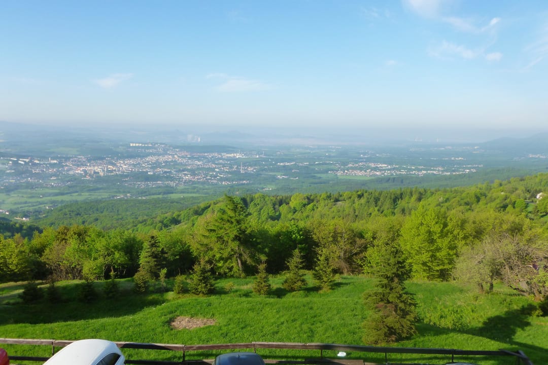 Ausblick nach Teplitz Horský hotel Komáří vížka