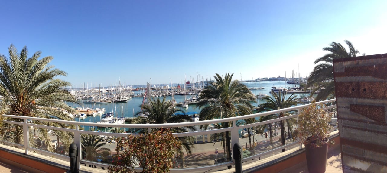 Ausblick von der Frühstücksterrasse Hotel Mirador