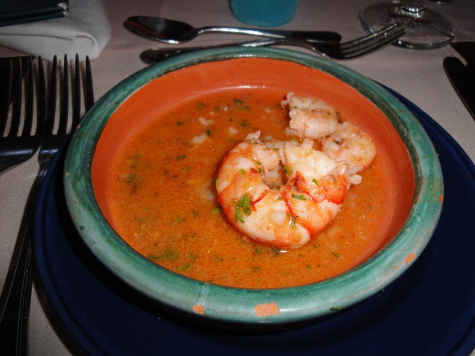 Leckere Scampis im Fischlokal als Vorspeise Punta Cana Princess All Suites Resort & Spa