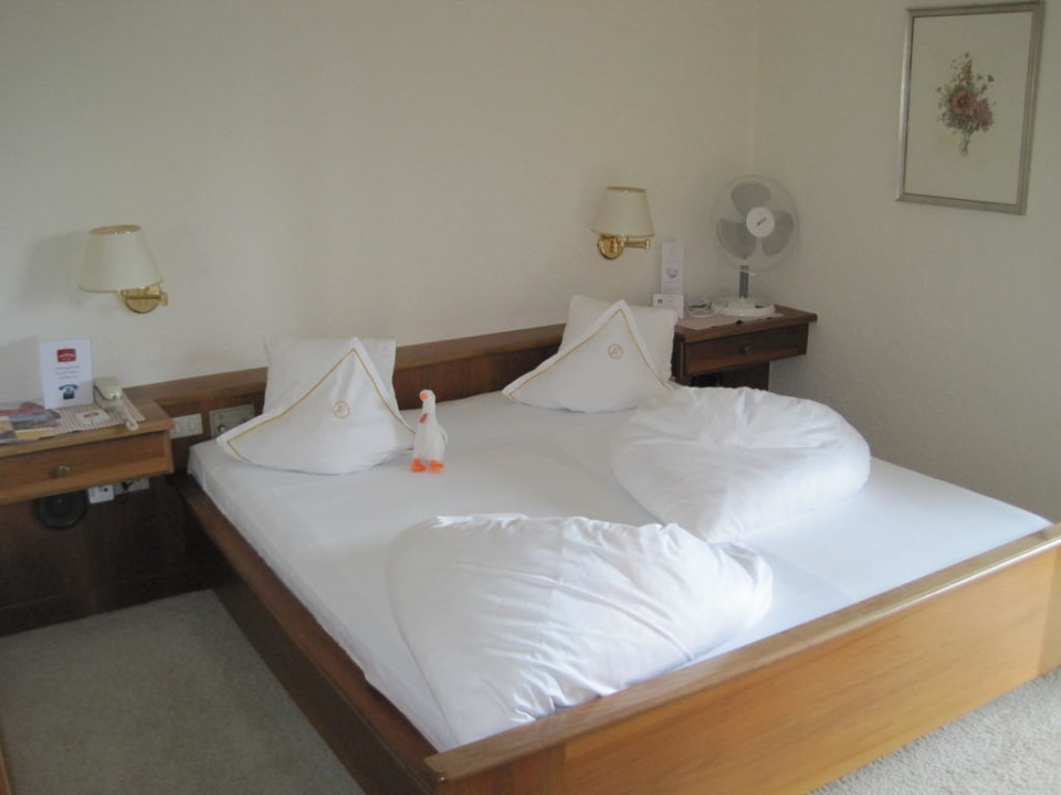 Eines der einfachen Zimmer Hotel Ansitz Plantiz