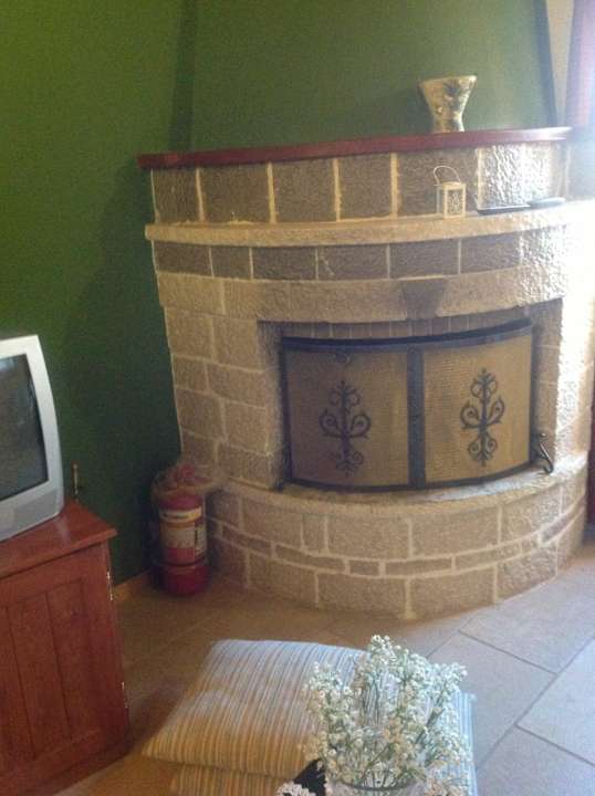 Kamin für kalte Tage Hotel Konstantinou & Elenis