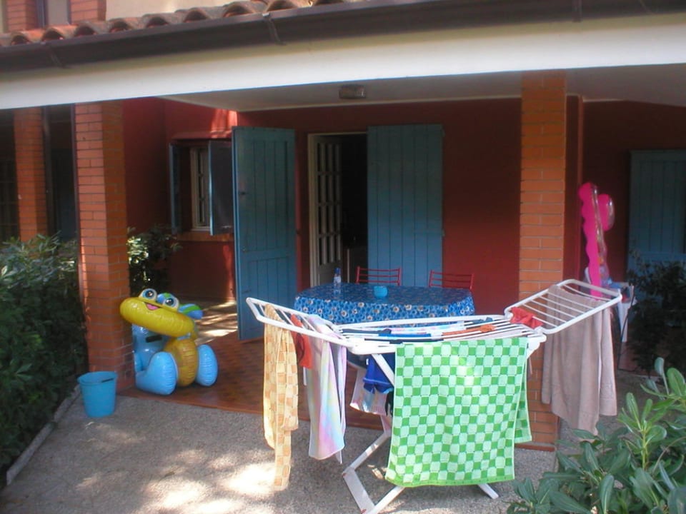 Taras przed apartamentem Euro Residence Club