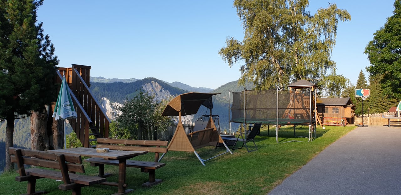 Gartenanlage Bergbauernhof Pension Irxner