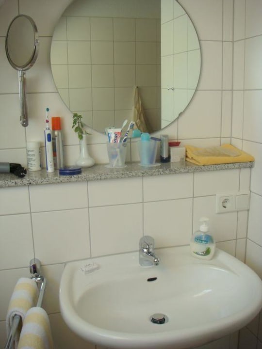 Waschtisch im Appartement Ferienappartements Gilde-Haus