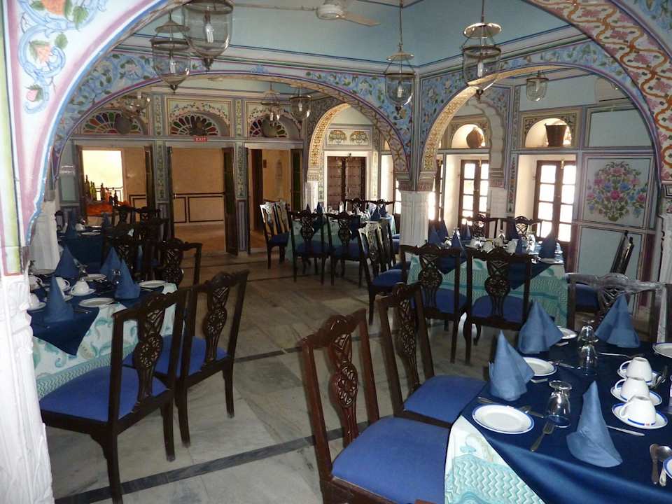 Blick ins Restaurant Hotel Mandawa Castle