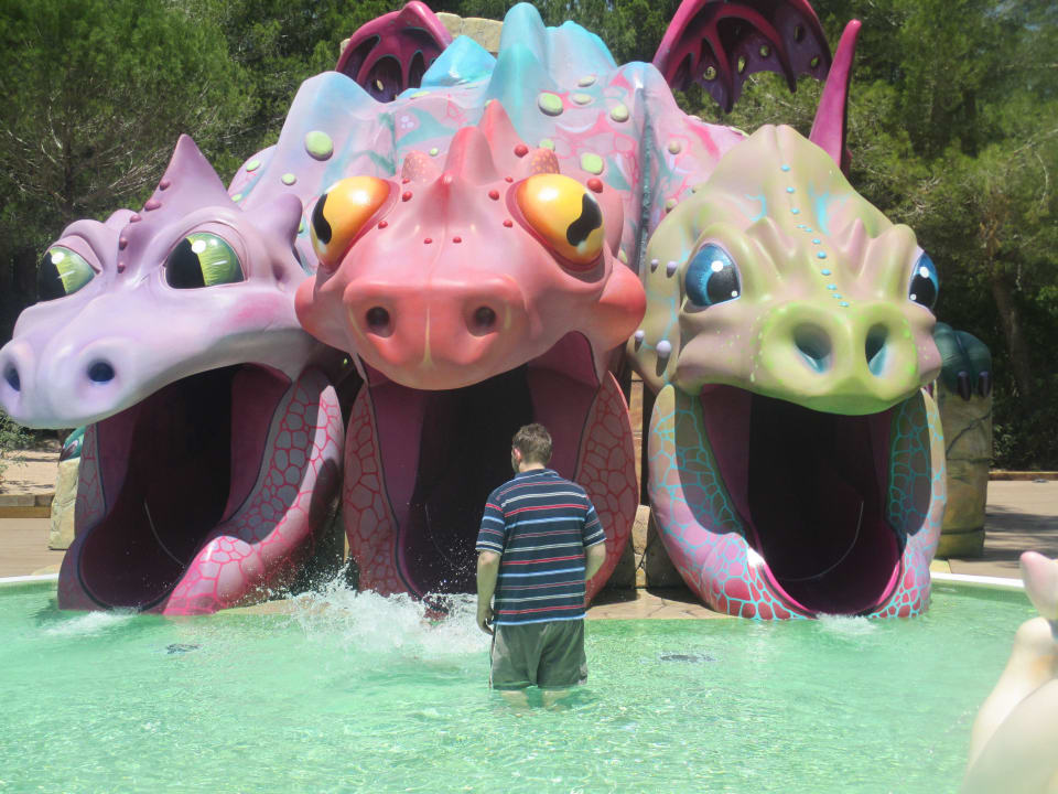 Einen Teil des Wasserparks Iberostar Waves Pinos Park