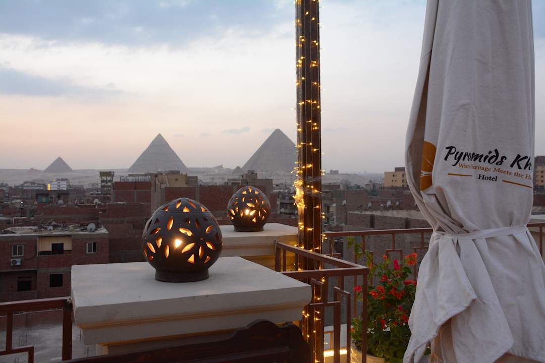 Ausblick Pyramids Khan Hotel