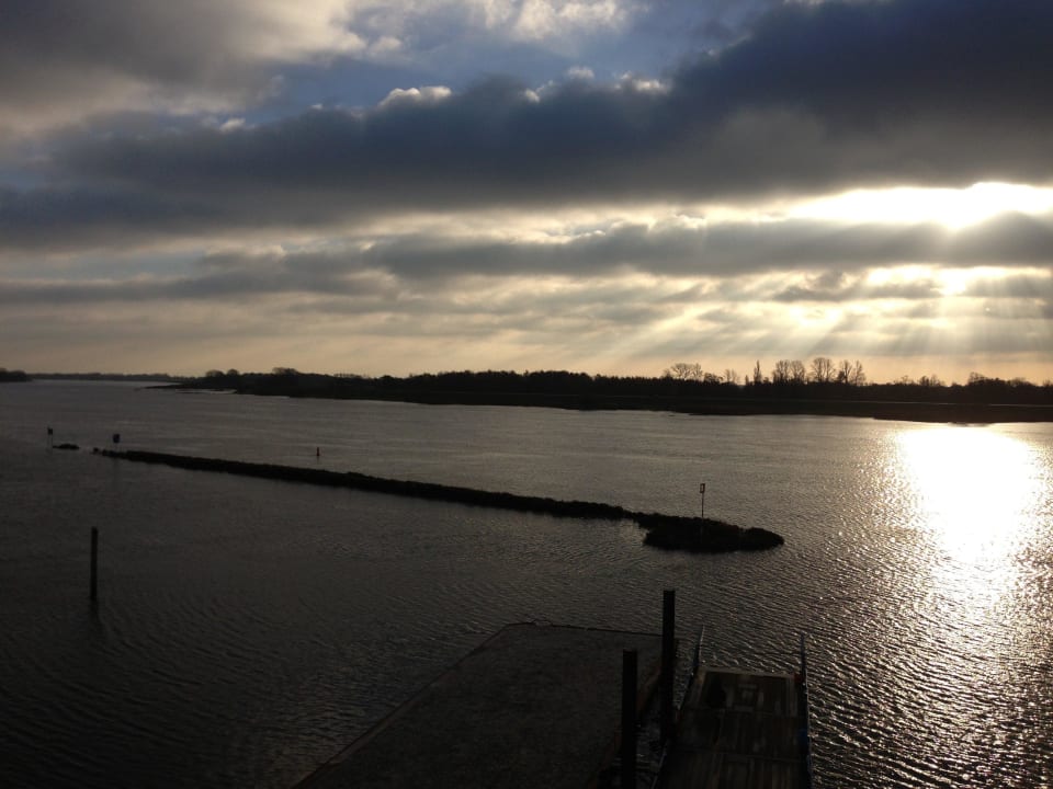 Ausblick aus dem Studio Hotel Zollenspieker Fährhaus