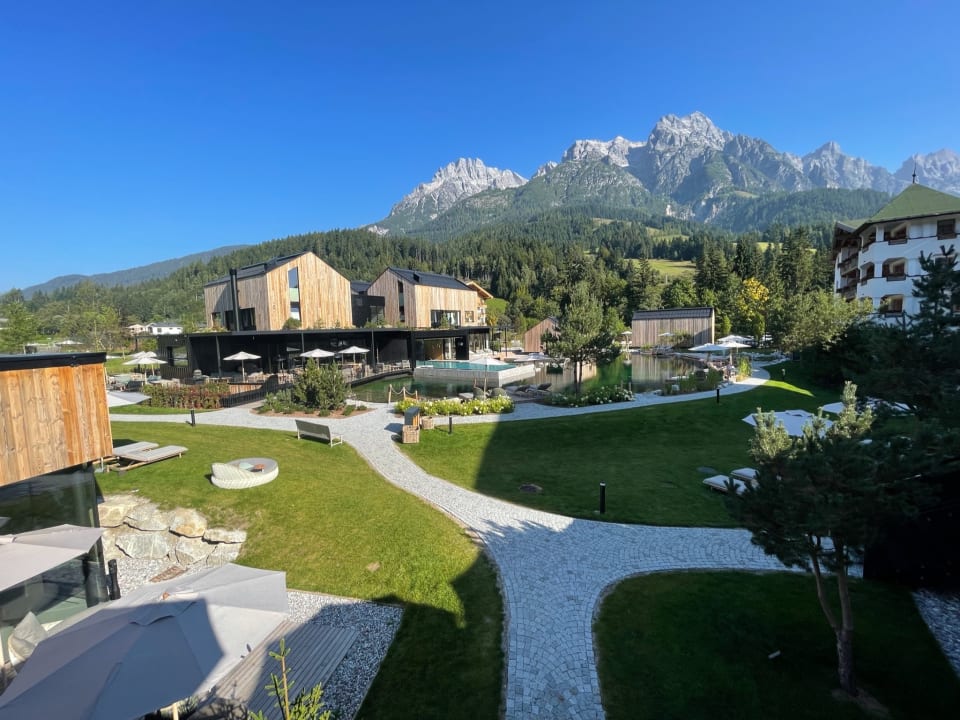 Ausblick Naturhotel Forsthofgut