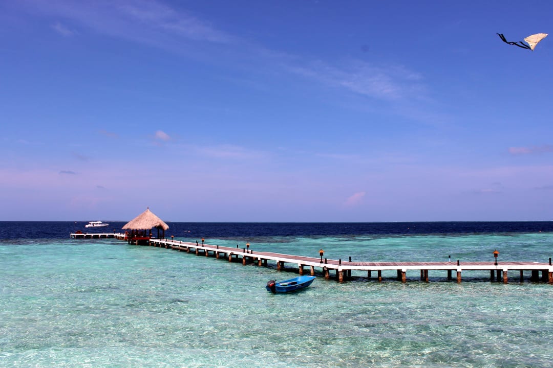 Ausblick aus der Bar Eri Maldives