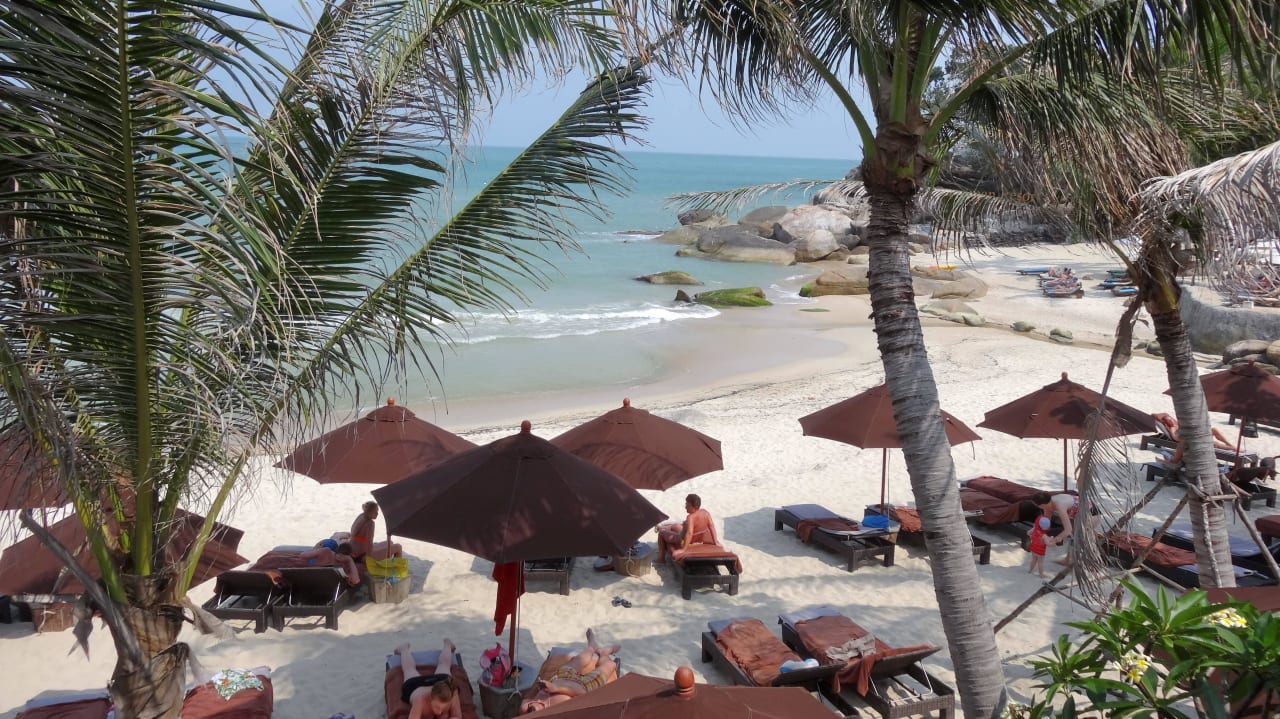 Ausblick vom Balkon Deluxe Seaview Buri Rasa Village Phangan