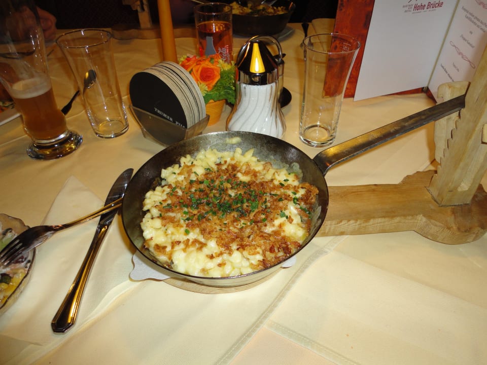 Pinzgauer Kasnocken Panoramagasthof-Hotel Hohe Brücke