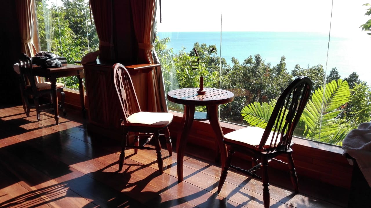 Ausblick in der untere Etage Panviman Resort Koh Phangan