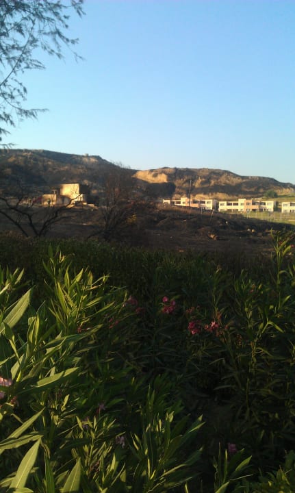 Nach dem Brand  Lagas Aegean Village