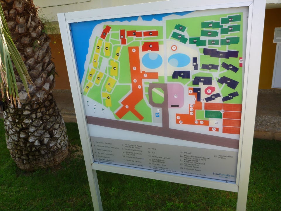 Lageplan blau punta reina