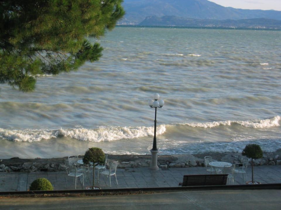 Blick vom Zimmer auf den Gardasee Hotel Lugana Parco Al Lago