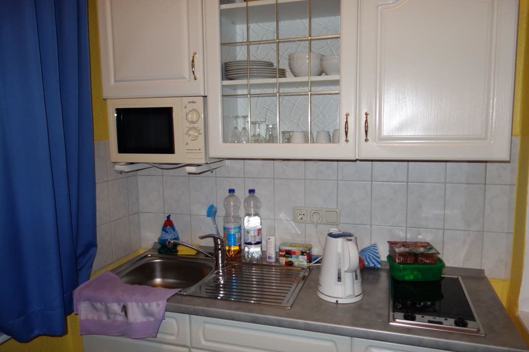 Küchenzeile in der Veranda  Hotel Villa Seeschlößchen