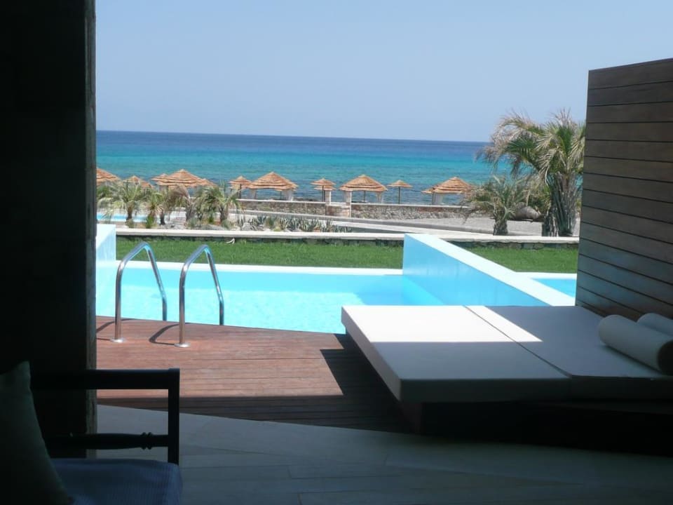 Unser Privatpool mit Blick aufs Meer   Aquagrand Artistic Luxury Beach Resort - Adults only