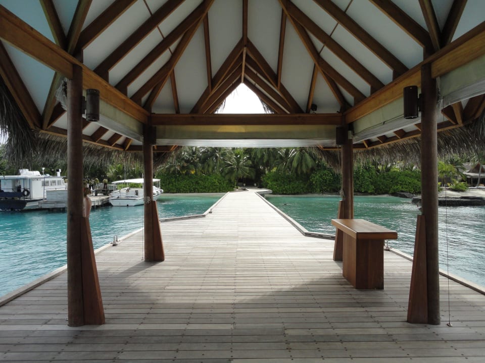 Erster Blick beim Ankommen Kuramathi Maldives