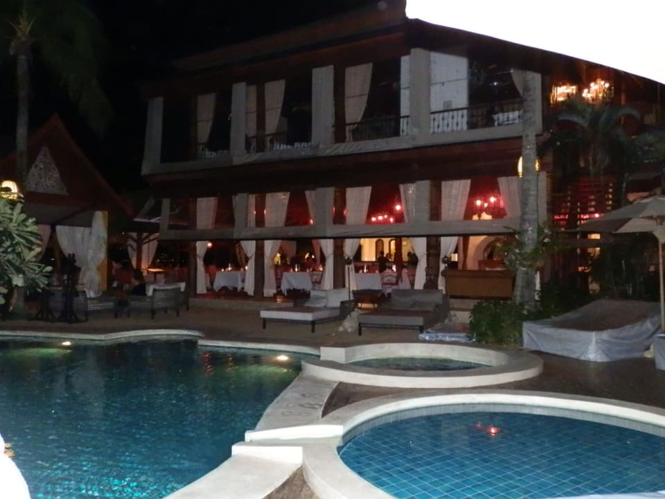 Sicht zum Restaurant  Zazen Boutique Resort & Spa