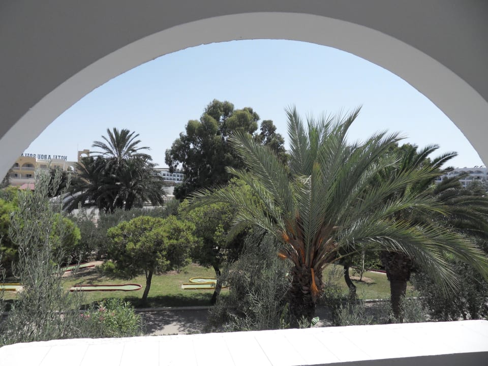 Blick vom Balkon 1. Stock, Gartenseite Hotel El Mouradi Port El Kantaoui